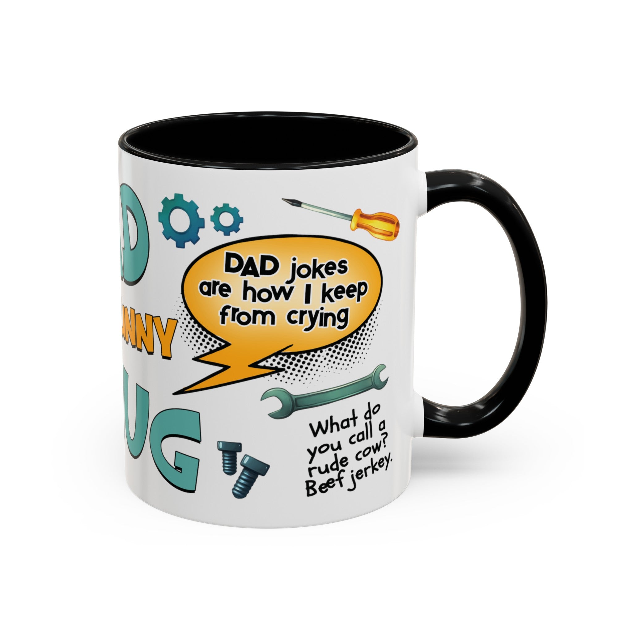 Funny Dad Joke - Two Tone Coffee Mug (11, 15oz)