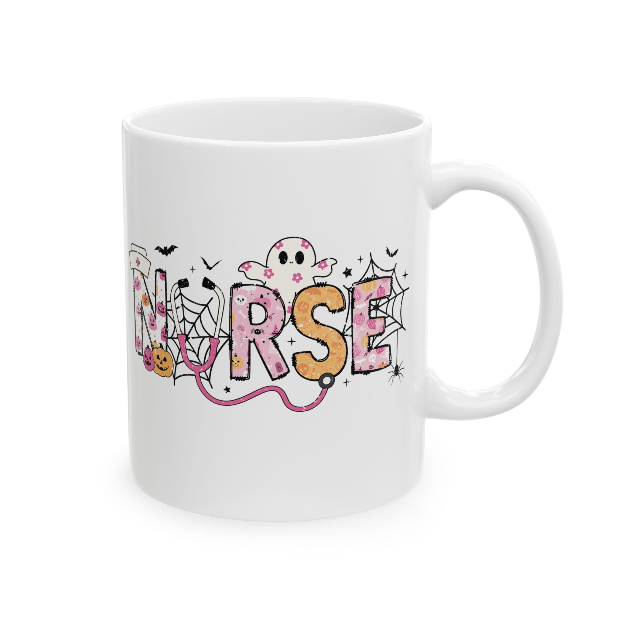 Halloween Nurse Ceramic Mug, (11oz, 15oz)