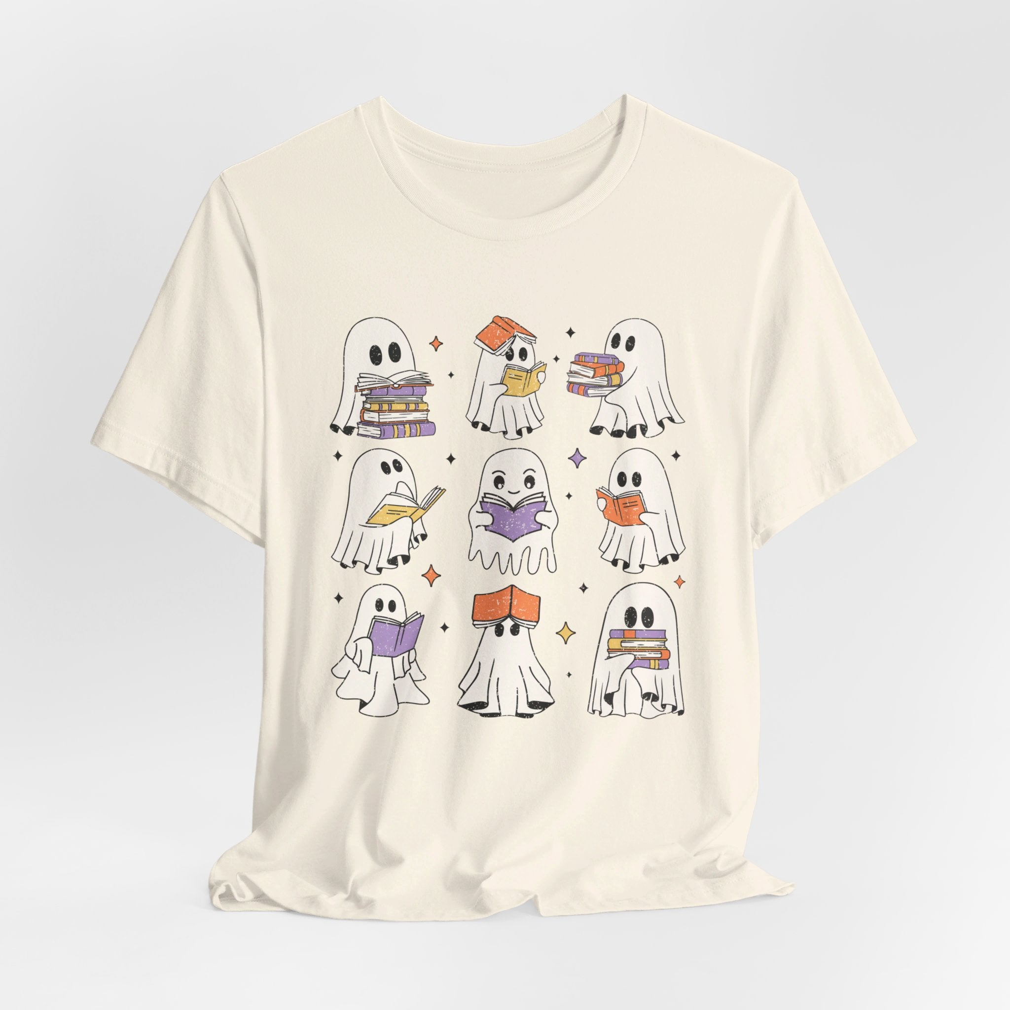 Reading Ghosts Halloween Funny Tee