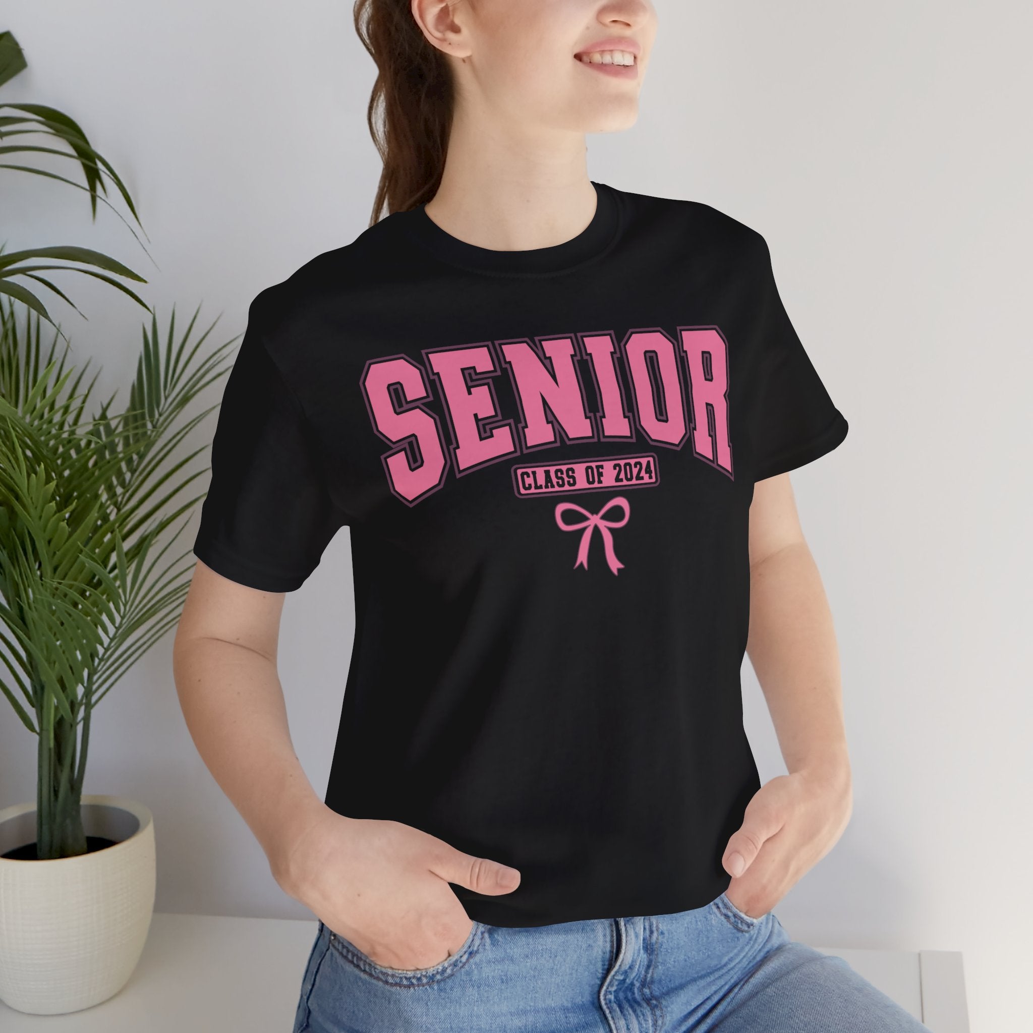 Coquette Bow Senior Class of 2024 Custom Year T-Shirt