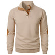Beige sweater with brown accents on a white background