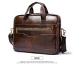 Luxury Genuine Leather Men's Briefcase-side