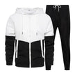 Black and white tracksuit on a white background
