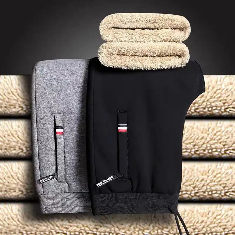Gray and black backpacks with a beige towel on a textured surface