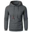Gray textured hoodie on a white background