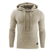Beige textured hoodie on a white background