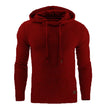 Red textured hoodie on a white background