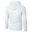 White textured hoodie on a white background
