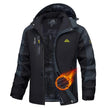 Black and gray jacket with flame design on a white background, featuring the Magcomsen brand.