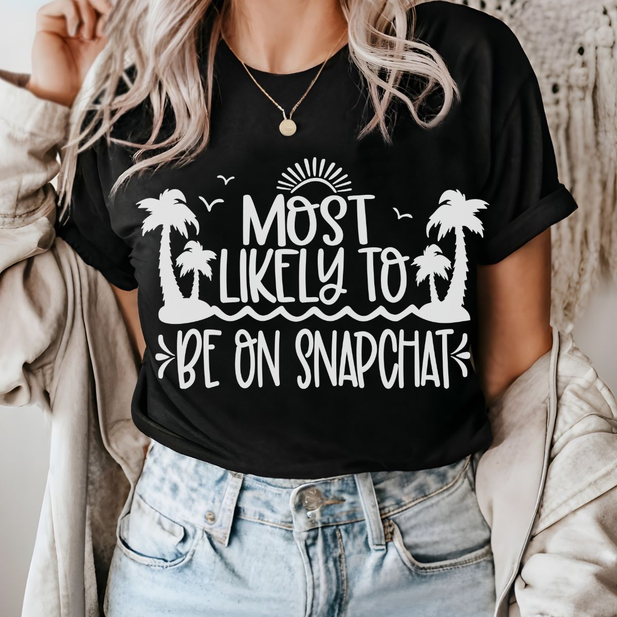 Most Likely to Be On Snapchat - Cruise T-shirt