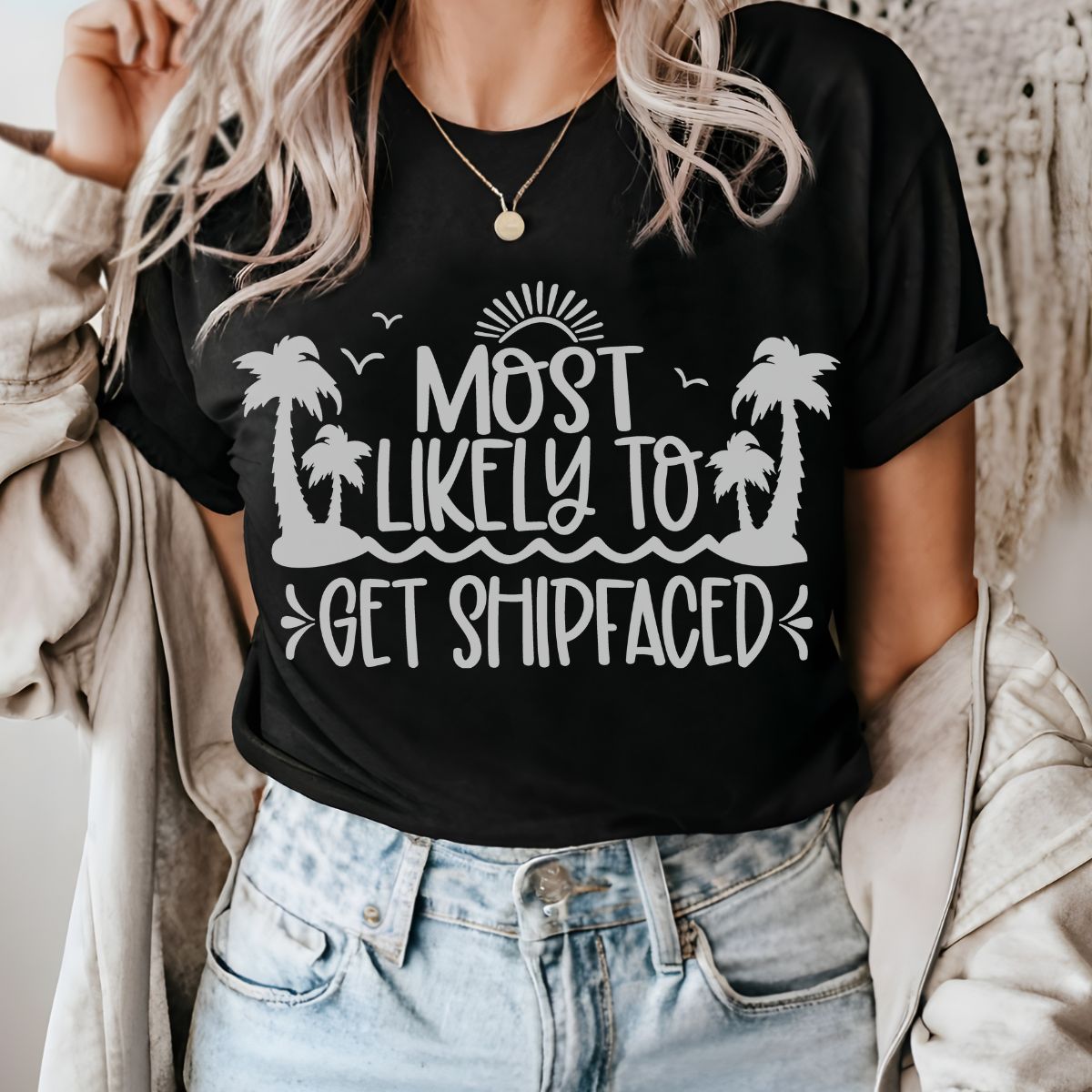 Most Likely to Be Shipfaced - Cruise T-shirt
