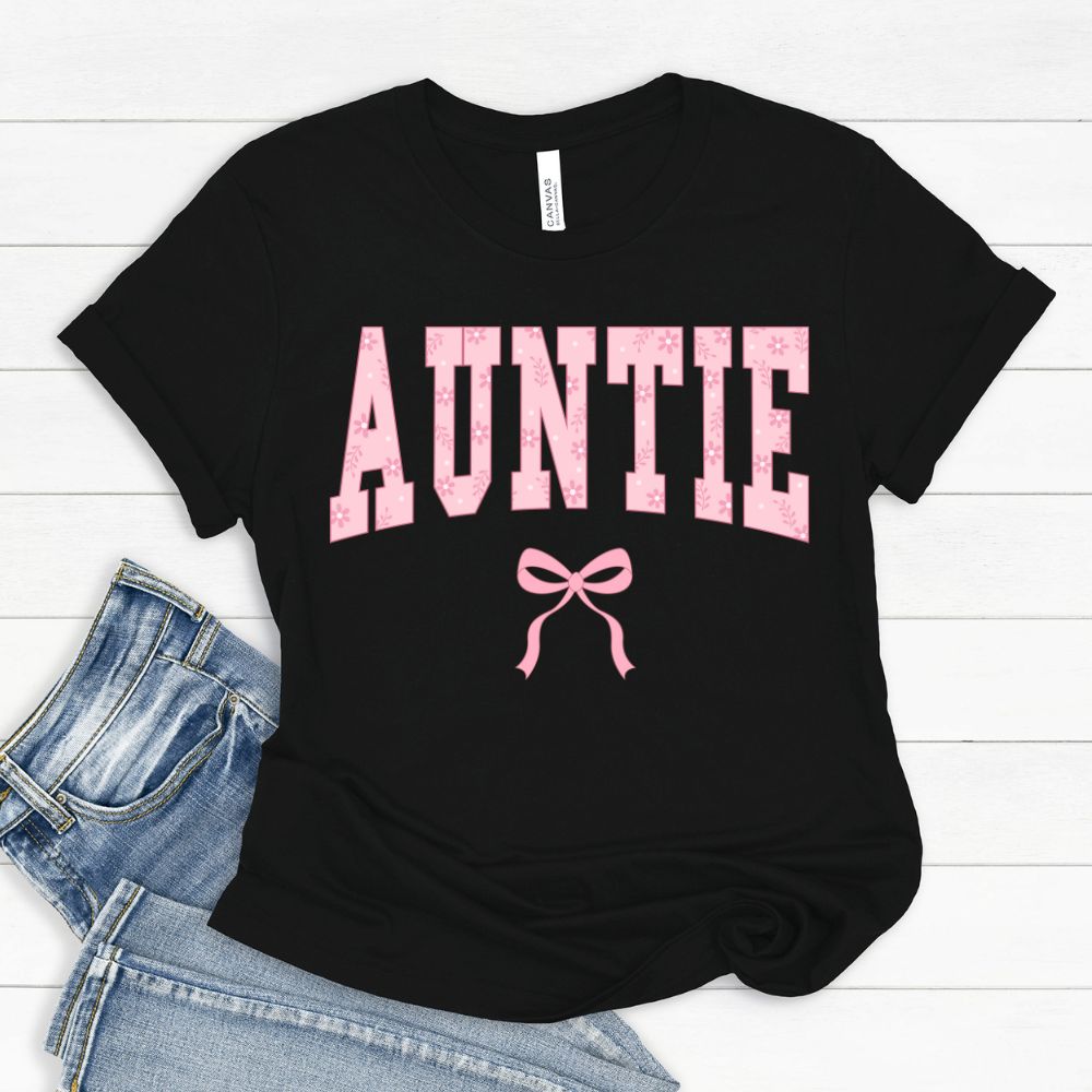 Coquette Bow Auntie - T-Shirts