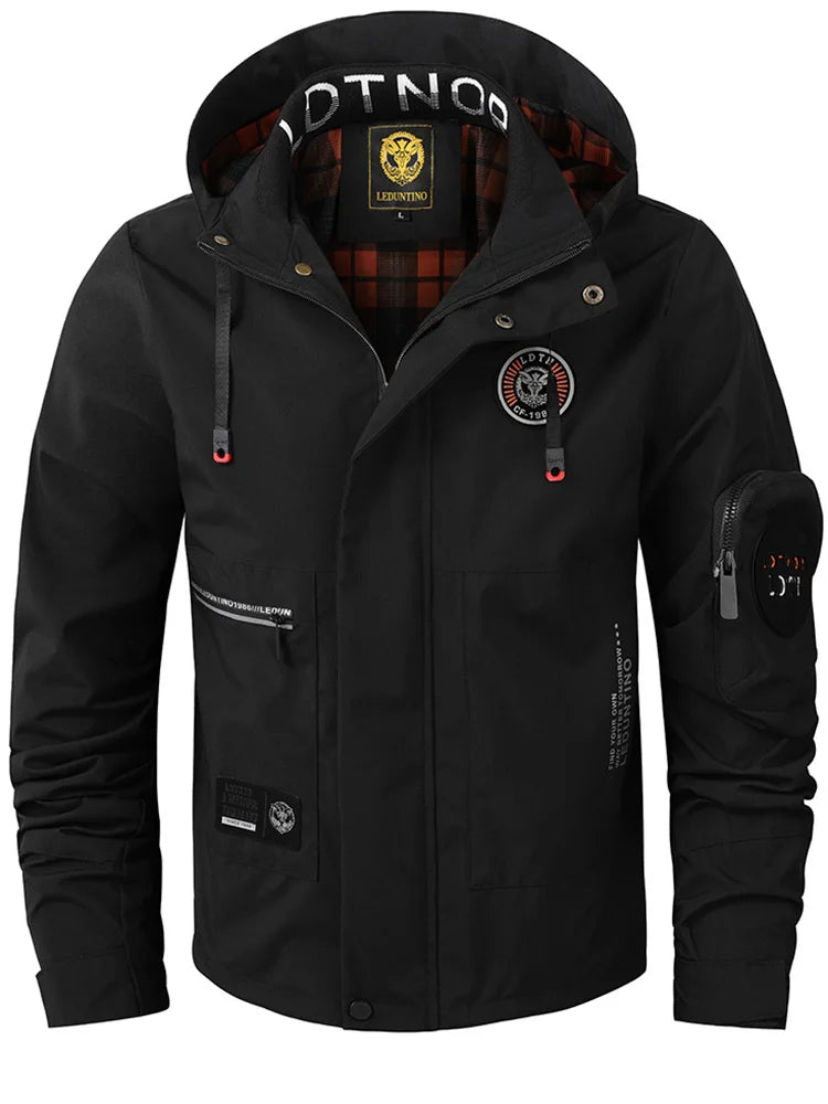 Outdoor Waterproof Multi-Pocket Oversized Flight Jacket for Men