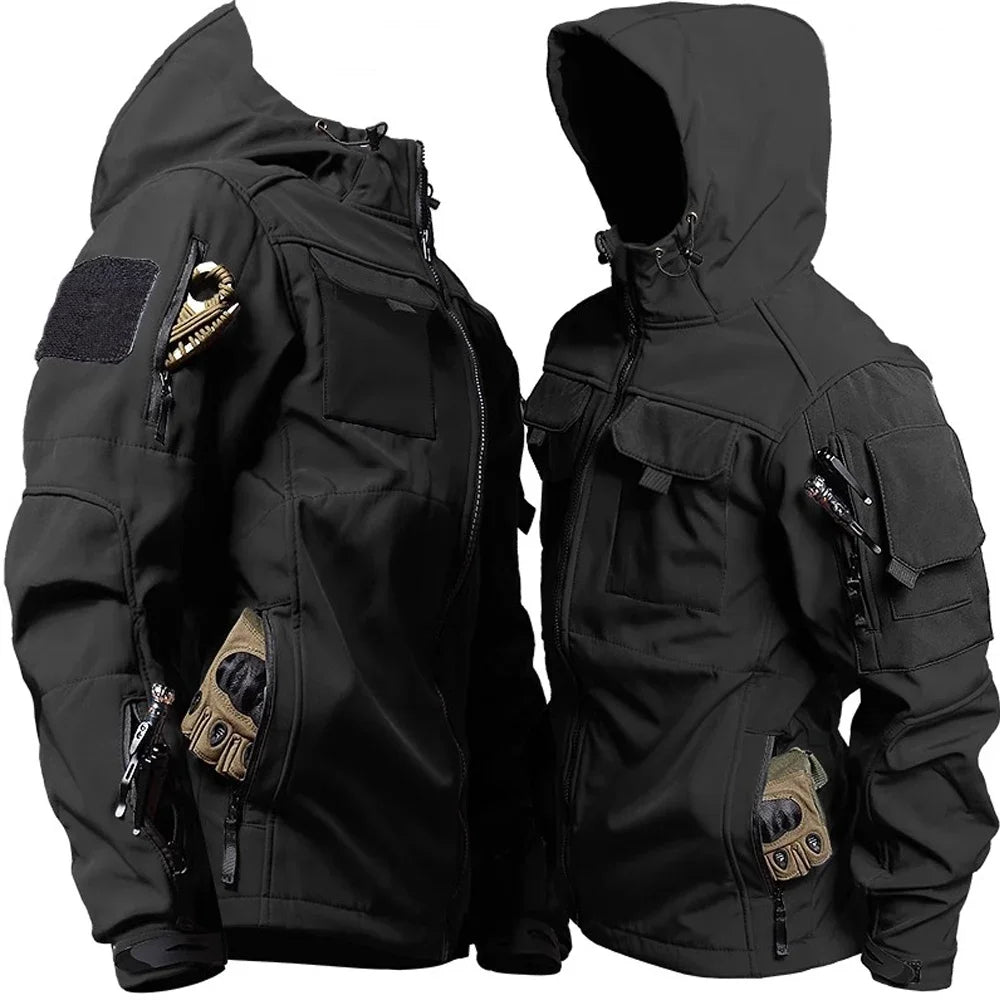 Tactical Jackets Men Military Outdoor Waterproof Hood Windbreaker