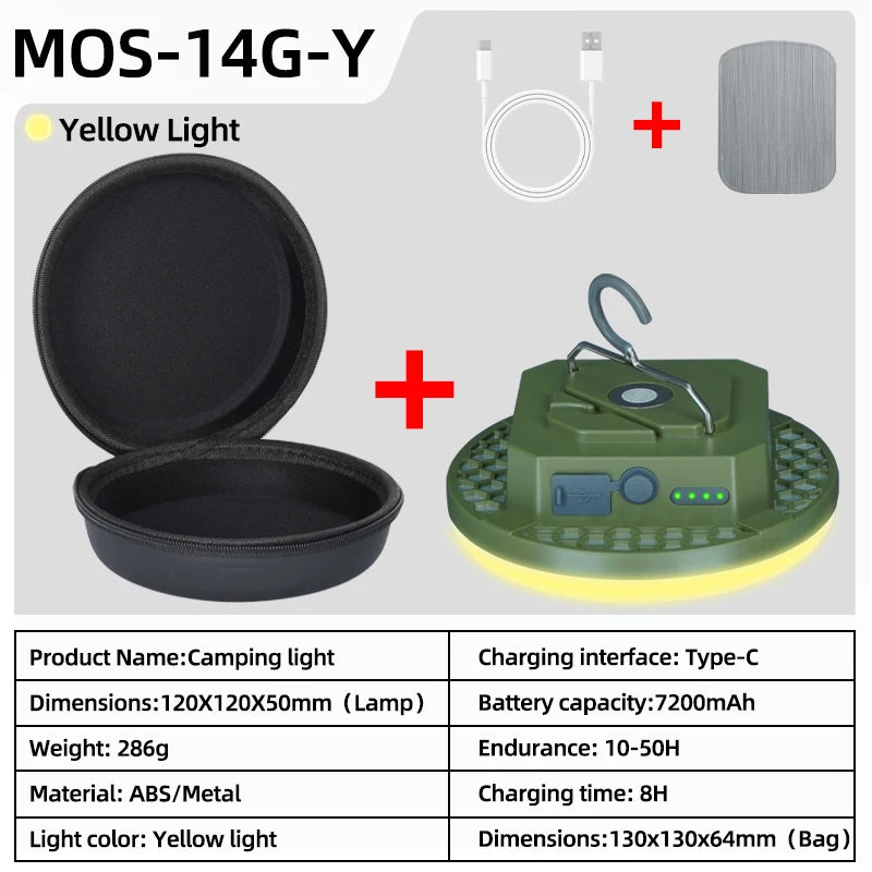 30W LED Tent Light Rechargeable Lantern